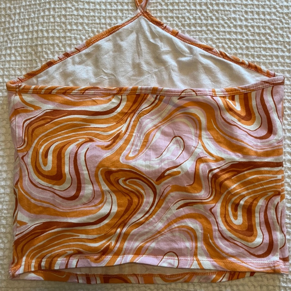 Hollister Patterned Halter Top, M - Picture 3 of 3